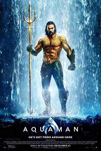 AQUAMAN - 11.5"x17" Original Promo Movie Poster 2019 Jason Momoa DC Justice League