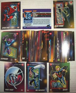 marvel universe super heroes series 3 1992 impel complete 200 trading card set
