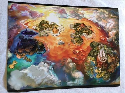 POKEMON ULTRA SUN AND MOON - 24"x18" D/S Original Video Game Poster Gamestop Foil 2017