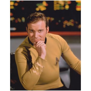 William Shatner 8x10 photo Star Trek TJ Hooker 911 Boston Legal hand on chin