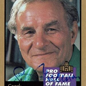 Sid Gillman Coach Signed Football Card with JSA COA