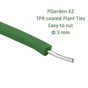 PGarden-EZ Green Soft Twist Tie Plant Tie Flexible TPR Garden Supply, for Tomatoes Roses Vines Organizing(16.4 feet/ 5 Meters)…, 16 feet