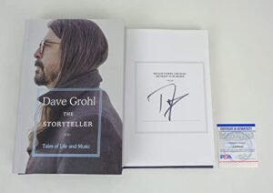 dave grohl signed autograph the storyteller 1st edition book psa/dna coa