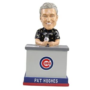 pat hughes chicago cubs 2016 world series special edition talking bobblehead mlb