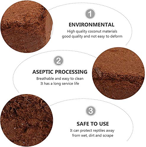 Coco Coir Bricks for Plants - Compressed Coconut Fiber Substrate Garden Coir Plant Soil for Vegetables Flowers Berries Planting, Reptile Bedding(9 Pack)