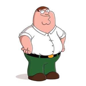 peter griffin 8 inch x 10 inch photograph family guy (tv series 1999 – ) hands on hips white background kn