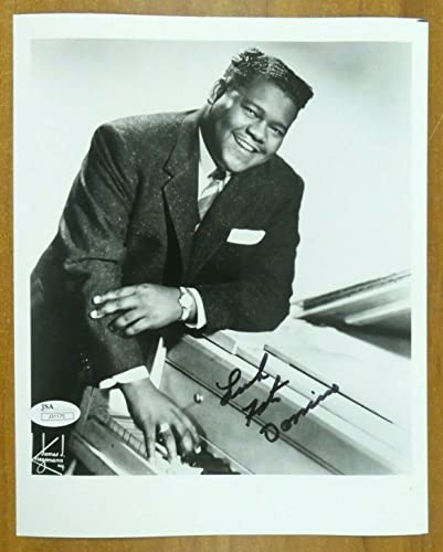 Fats Domino Singer Signed 8x10 Photo with JSA Sticker No Card