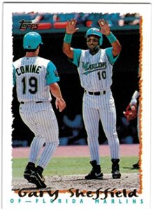 1995 topps florida marlins team set with gary sheffield & jeff conine – 23 mlb cards