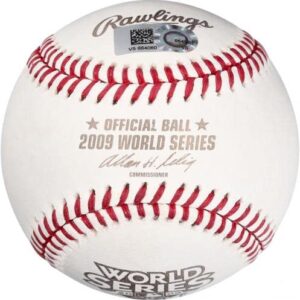 CC Sabathia New York Yankees Autographed 2009 World Series Logo Baseball with "09 WS Champs" Inscription - Autographed Baseballs