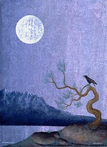 brother raven sings song to the harmony of moon, mountain & lake, hon 3000 direct from the artist, limited edition, signed & numbered by the artist, [ giclee on 100% cotton rag paper ]