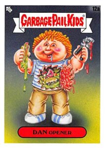 2021 topps garbage pail kids stickers food fight #12a dan opener official collectible trading card sticker