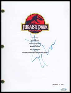 jeff goldblum”jurassic park” autograph signed ‘malcolm’ script screenplay acoa