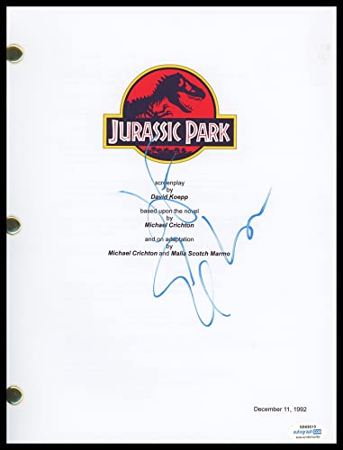 Jeff Goldblum"Jurassic Park" AUTOGRAPH Signed 'Malcolm' Script Screenplay ACOA
