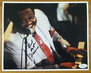 fats domino singer signed 8×10 photo with jsa sticker no card