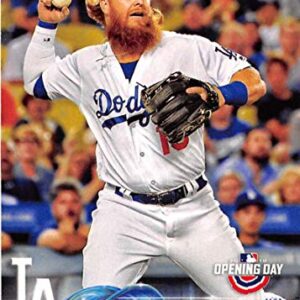 2018 Topps Opening Day #166 Justin Turner Los Angeles Dodgers Baseball Card