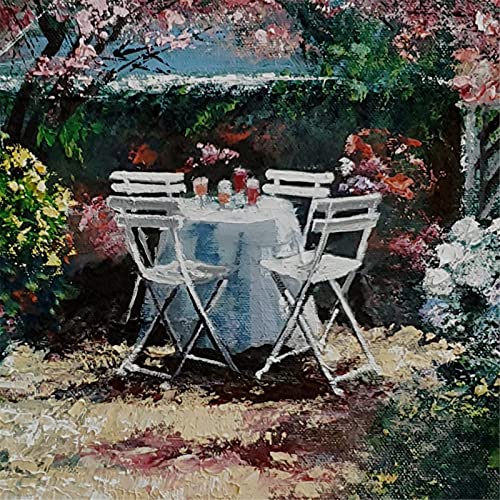 The Cozy Spot, Garden Patio by the Seashore By Internationally Renowned Painter Yary Dluhos