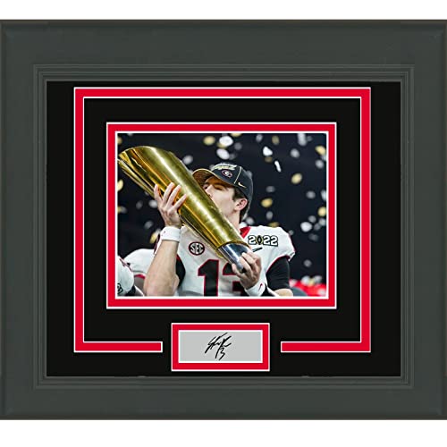 Framed Stetson Bennett Facsimile Laser Engraved Signature Auto Georgia Bulldogs 15x16 College Football Photo