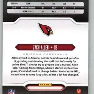 2019 Playbook Football #177 Zach Allen Arizona Cardinals RC Rookie Official Panini NFL Trading Card