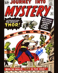 stan lee journey into mystery 83 signed/autographed 8×10 glossy photo. includes fanexpo certificate of authenticity and proof of signing. entertainment autograph original. thor