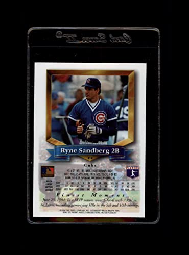 1994 Topps Finest #210 Ryne Sandberg Chicago Cubs FIN MLB Baseball Card NM-MT