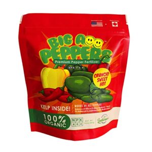 big a pepper fertilizer – 13.5oz premium organic fertilizer for peppers – eco-friendly organic plant food for garden – gardening fertilizer for crispy and delicious peppers of all types