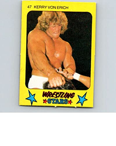 1986 Monty Gum Wrestling Stars Wrestling #47 Kerry Von Erich Official WWF/WWE World Wrestling Trading Card