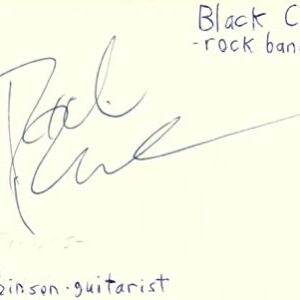 Rich Robinson Guitarist Black Crowes Rock Band Music Signed Index Card JSA COA