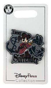 disney pin – pirate minnie mouse – i never surrender