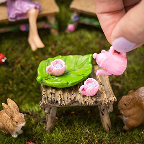 PRETMANNS Fairy Garden Fairies Figurines - Fairy for Fairy Gardens - Fairy Garden Accessories - Miniature Garden Fairy Bella & Outdoor Fairy Garden Supplies - Fairy Garden Starter Kit - 14 Pieces