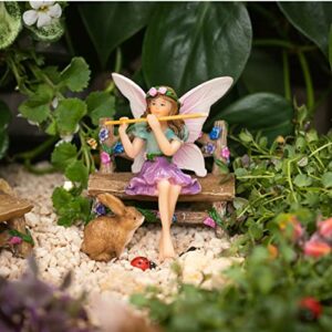 PRETMANNS Fairy Garden Fairies Figurines - Fairy for Fairy Gardens - Fairy Garden Accessories - Miniature Garden Fairy Bella & Outdoor Fairy Garden Supplies - Fairy Garden Starter Kit - 14 Pieces