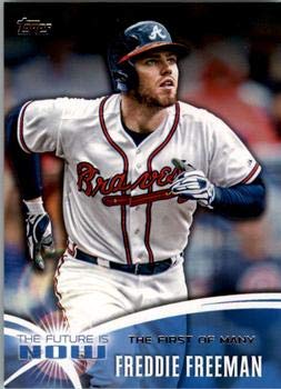 2014 Topps Future Is Now #FN-52 Freddie Freeman Braves Baseball Card NM-MT