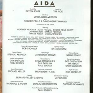 Aida, Broadway Playbill + Heather Headley, Sherie Rene Scott, Adam Pascal