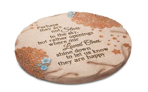 Pavilion Gift Company 19058 Light Your Way Memorial Garden Stone, 10-Inch, Stars in The Sky, Original Version