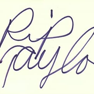 Rip Taylor Actor Comedian 1980 Club Bene Autographed Signed Index Card JSA COA