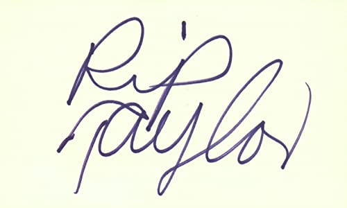 Rip Taylor Actor Comedian 1980 Club Bene Autographed Signed Index Card JSA COA