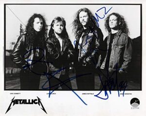 metallica legendary metal band reprint signed promo photo #2 rp