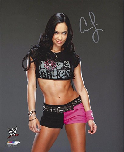 A.J. AJ Lee sexy WWE diva signed reprint signed photo #4 RAW GM RP