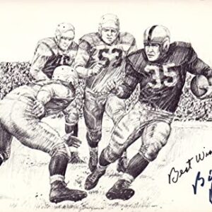 Bill Dudley Football HOF Signed Postcard with JSA COA