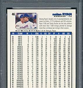 Nolan Ryan 1995 Collectors Choice Upper Deck Baseball Card #46 Graded PSA 10 GEM MINT