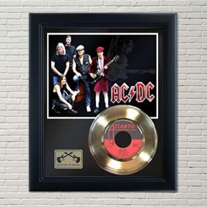 acdc hells bells framed record display