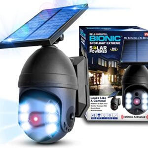 Bell+Howell Bionic Spotlight Extreme 360 - Solar Powered Outdoor Lights, Rain and Snow Resistant, Wireless w/Motion Sensor Outdoor Solar Lights for Yard, Garage, Lawn, Patio and Garden As Seen On TV