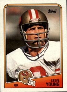 1988 topps football card #39 steve young mint