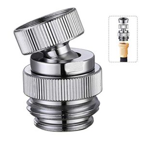 sink faucet adapter kit swivel aerator adapter to connect garden hose – multi-thread garden hose adapter for male to male and female to male, polished chrome