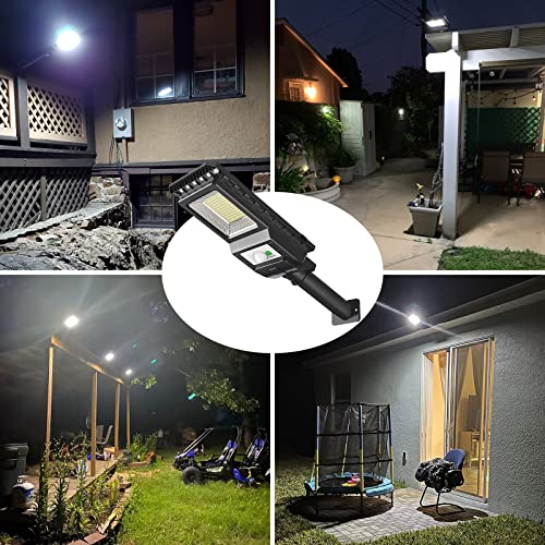 Engrepo Solar Lights Outdoor, 1000LM 156 LEDs Solar Powered Motion Sensor Light, Security Waterproof Solar Flood Light for Yard, Fence, Garden, Patio, Front Door, Shed, Deck, Path. 4 Pack