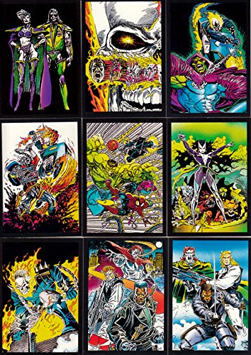 GHOST RIDER II 2 1992 COMIC IMAGES COMPLETE BASE CARD & INSERT SET OF 80 & 10 MARVEL