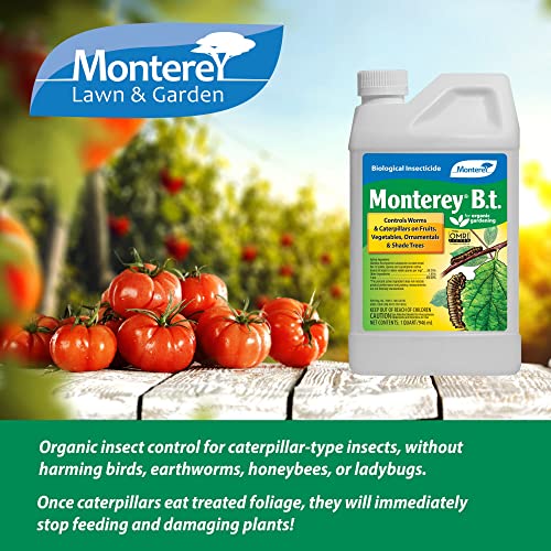 Monterey LG6135 Garden Insect Spray, Insecticide & Pesticide with Spinosad Concentrate, 32 oz