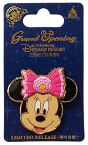 shanghai disney – sdr pin – grand opening – minnie mouse head