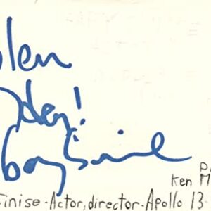 Gary Sinize Actor Director Apollo 13 Movie Autographed Signed Index Card JSA COA