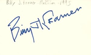 billy j. kramer 1960’s singer musician pop rock n roll signed index card jsa coa