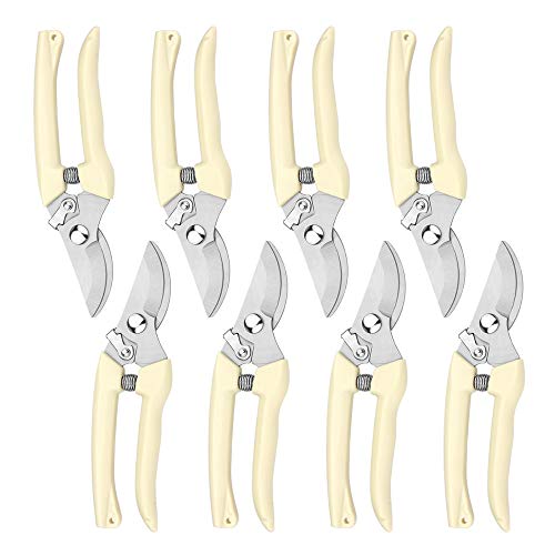 Professional Garden Scissors, Stainless Steel Bypass Pruning Shears, Garden Shears, Gardening Tools (1Pack )